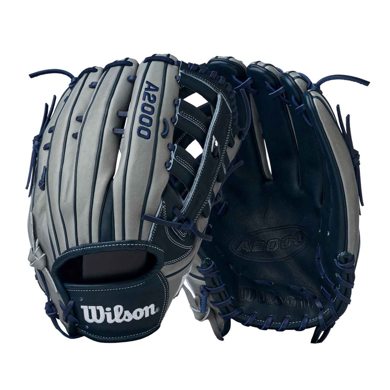 Wilson A2000 H12 Single Post Web Navy/Grey 13