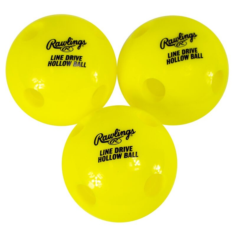 Rawlings Line-Drive Hollow Ball 3PK Training Ball