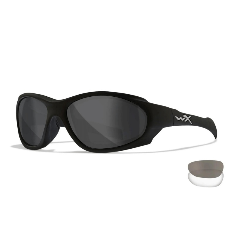 Wiley X XL-1 AD Smoke Grey/Clear Matte Black Frame