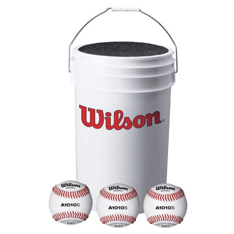 Wilson A1098 X-Out Bucket Combo w/ 3 dozen A1010S Blem balls