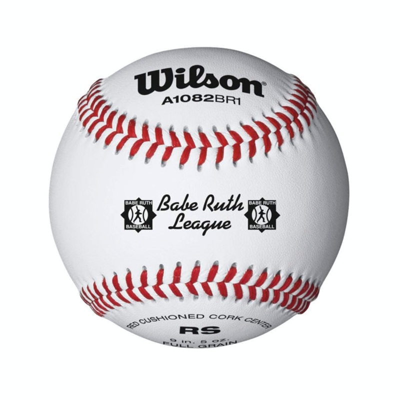 Wilson WTA1082BBR1 Babe Ruth League Baseballs – 1 Dozen