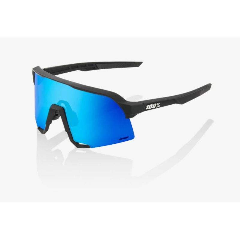 100% – S3 – Matte Black/HiPER Blue Mirror Lens (61034-407-01)