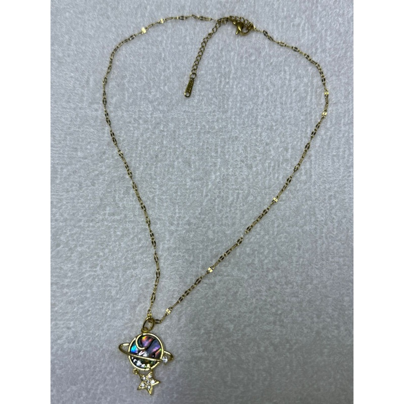 Gold Platted Ear Necklace
