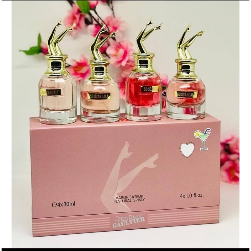 Scandal perfume set (4 pieces 30ml each)