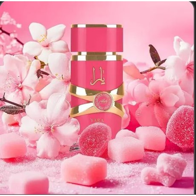Yara candy. Indulge in the playful and captivating allure of Yara Candy, a delightful fragrance from Lattafa Perfumes