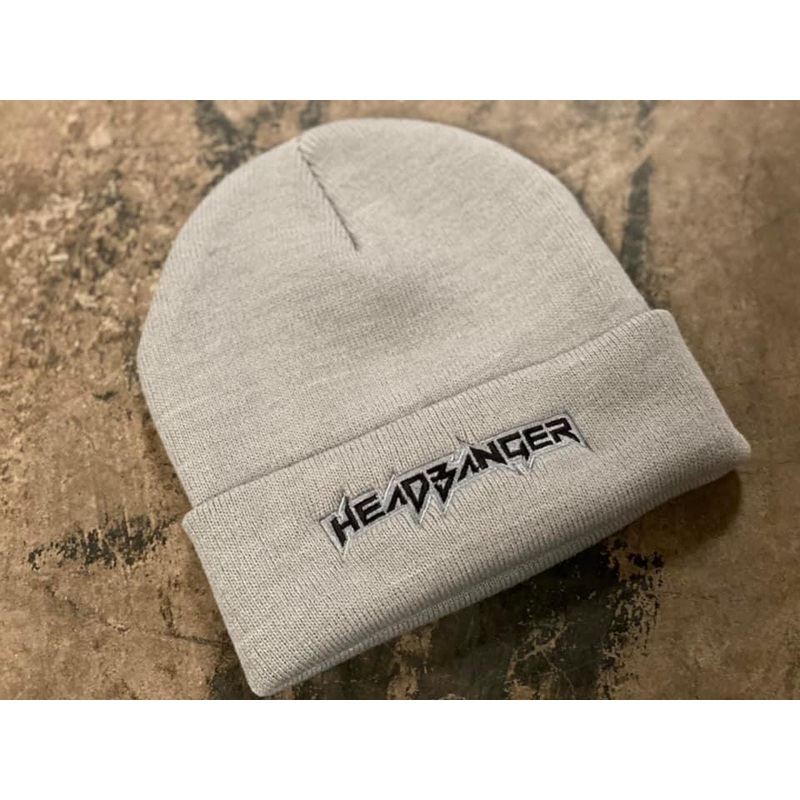 Headbanger Sports OG Logo’d Cuff Beanies: Grey