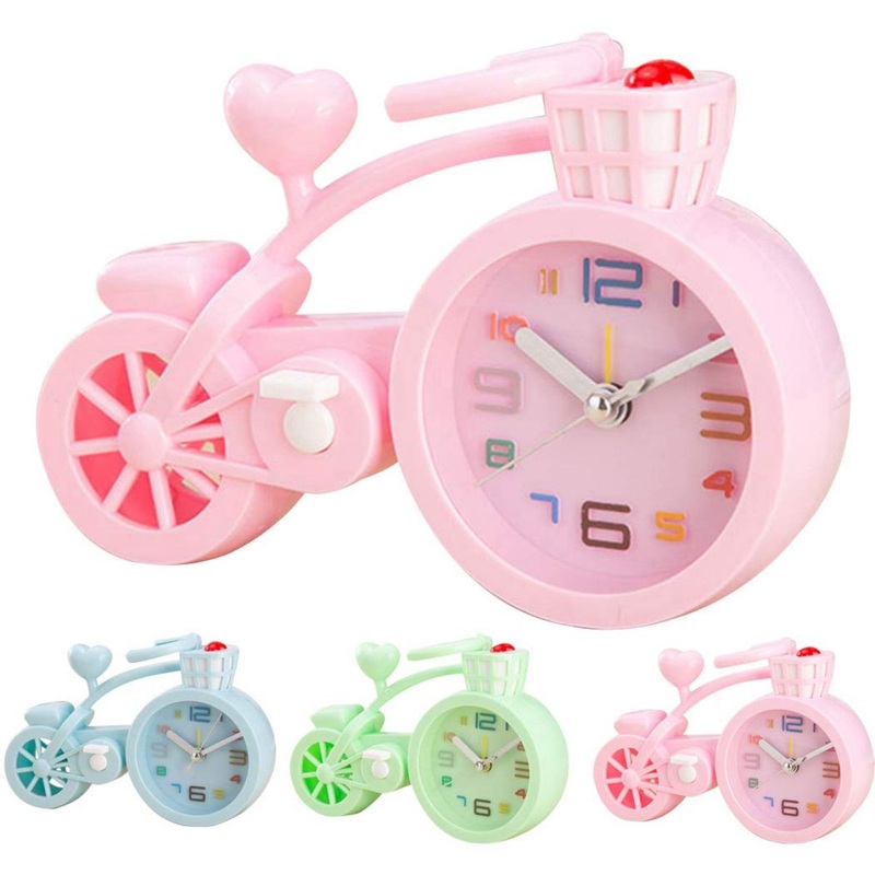 Kids tri cycle themed desk top clock