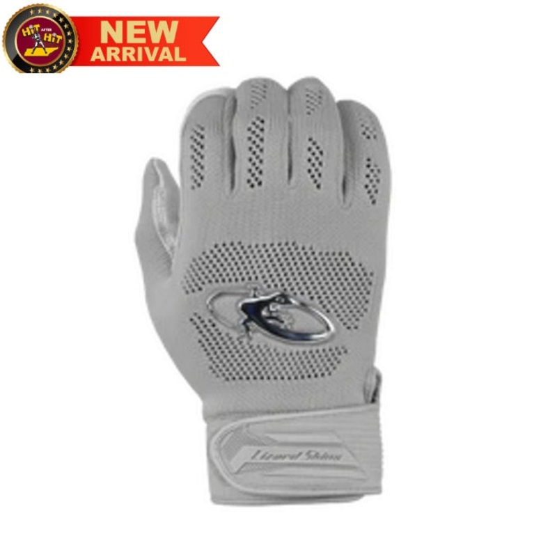 LIZARD SKINS PRO KNIT BATTING GLOVE V3 – TITANIUM GRAY