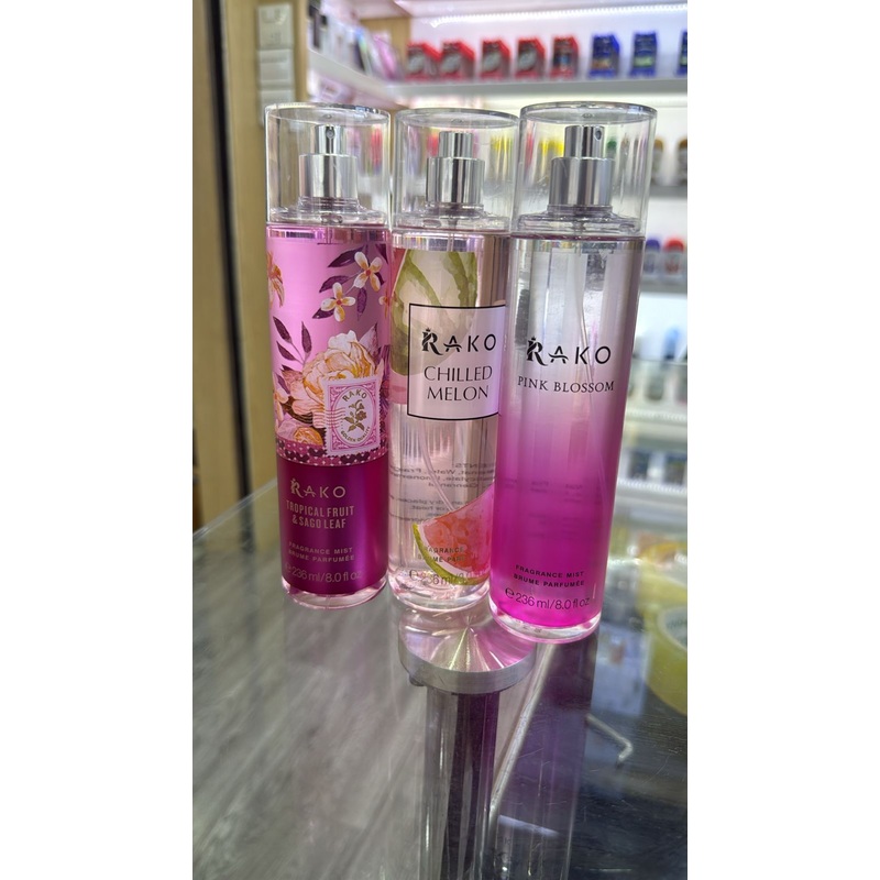 Pack of 3 pcs each 236ml Rako body mists