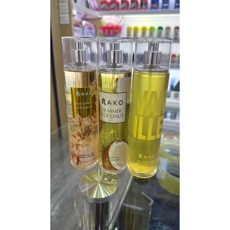 Pack of 3 pcs each 236ml Rako body mists at 700