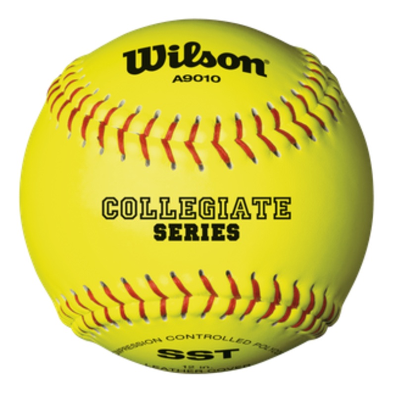 Wilson A9010 Collegiate 12 Optic Yellow Softballs