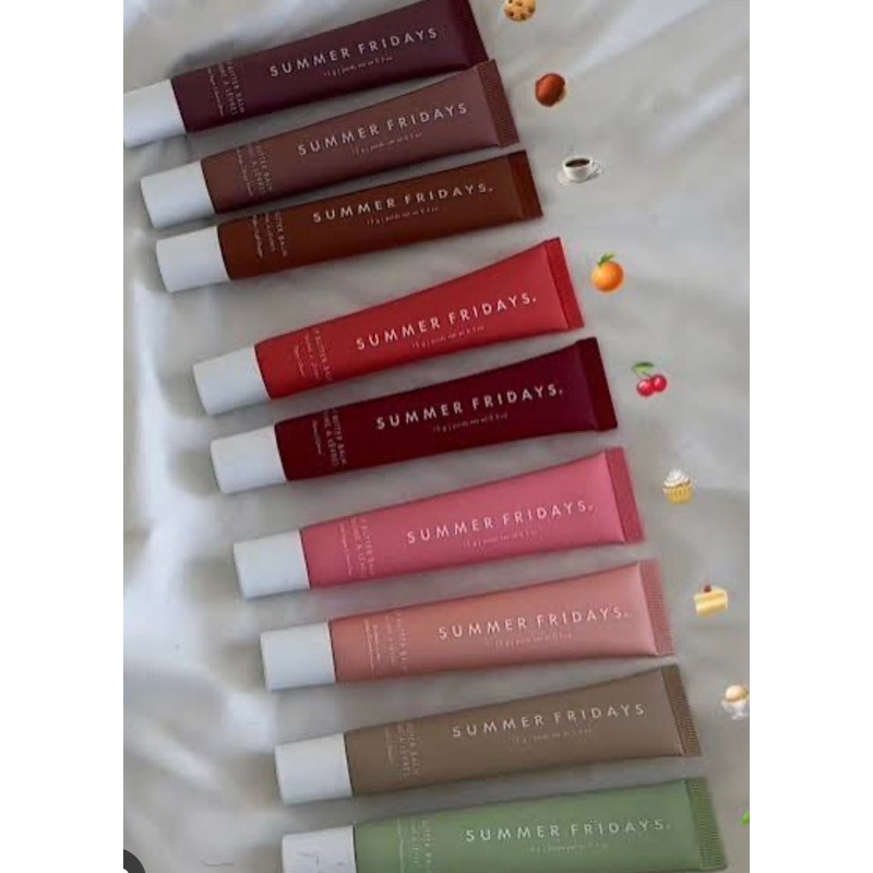 2 pcs summer Fridays lip butter