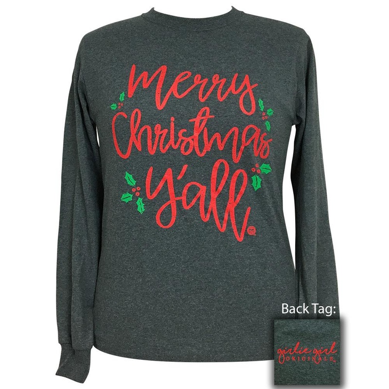 Christmas Y’all-Dark Heather LS-1764