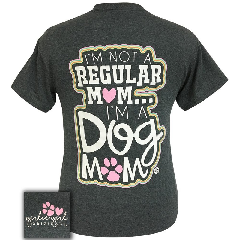 Dog Mom-Dark Heather SS-1803|Dark Heather|Adult Small|Adult Medium|Adult Large|Adult X Large|Adult XX Large|Adult XXX Large