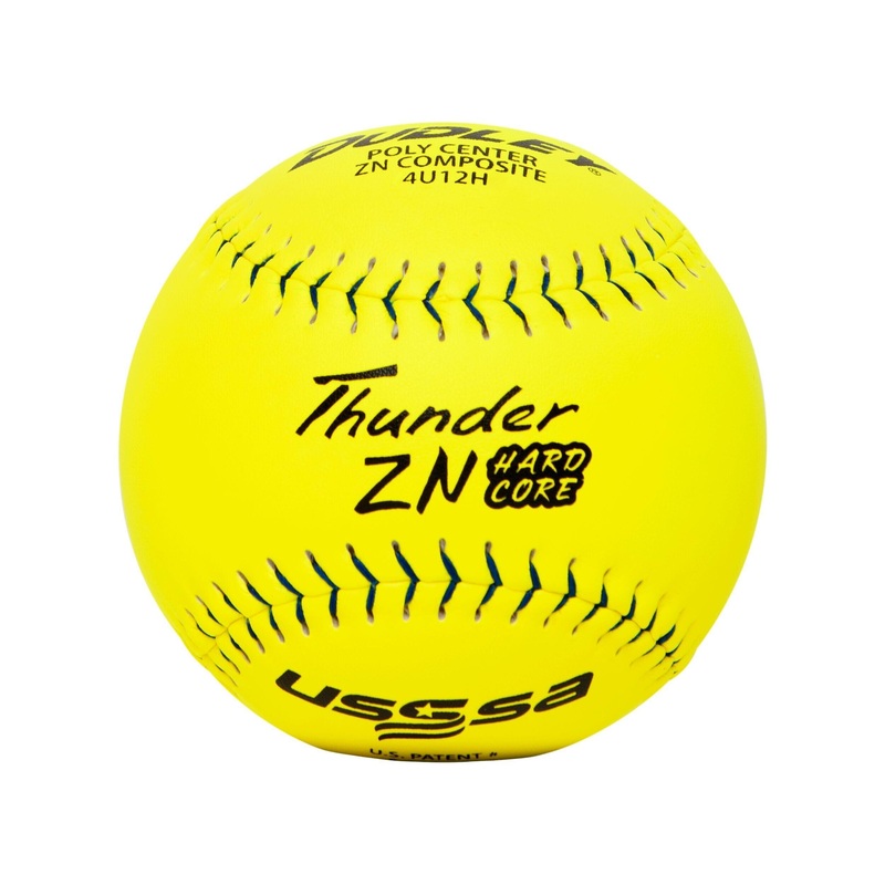 Dudley Thunder ZN Hard Core 12 PRO M USSSA Slowpitch Softballs (DOZEN): 4U12H