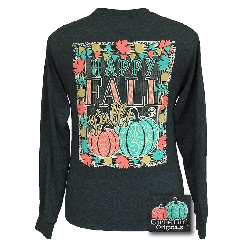 Happy Fall Y’all-Dark Heather LS-1276