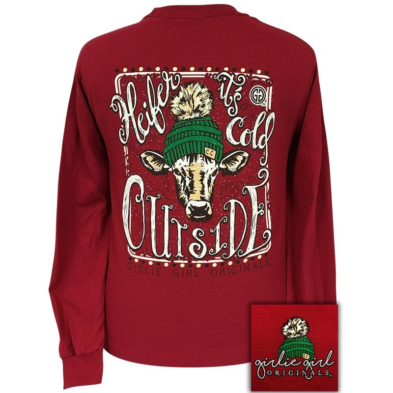 Heifer It’s Cold Outside-Cardinal Red LS-1971