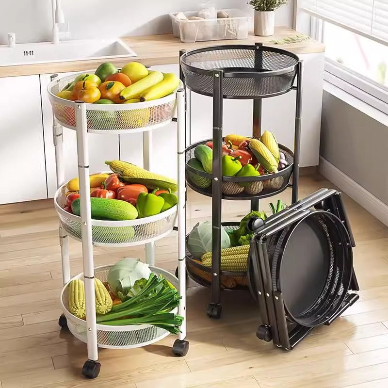 Multi-tier rolling storage rack