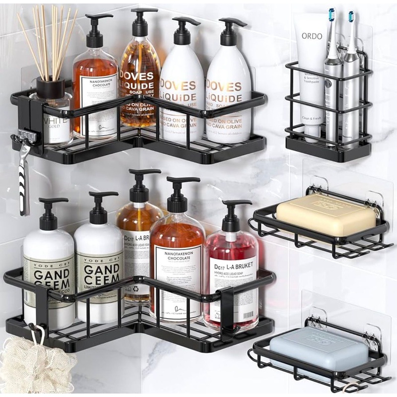 5 pc super quality bathroom organizer