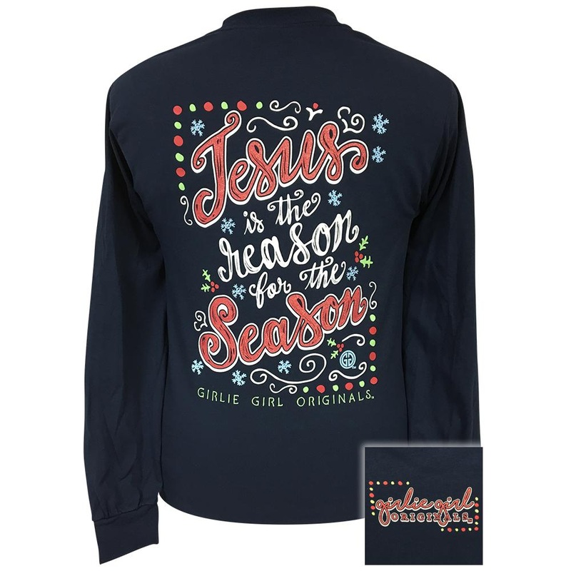 Reason For the Season Navy LS|(LS) Navy Blue|YOUTH Small|YOUTH Medium|YOUTH Large|Adult Small|Adult Medium|Adult Large|Adult X Large|Adult XX Large|Adult XXX Large