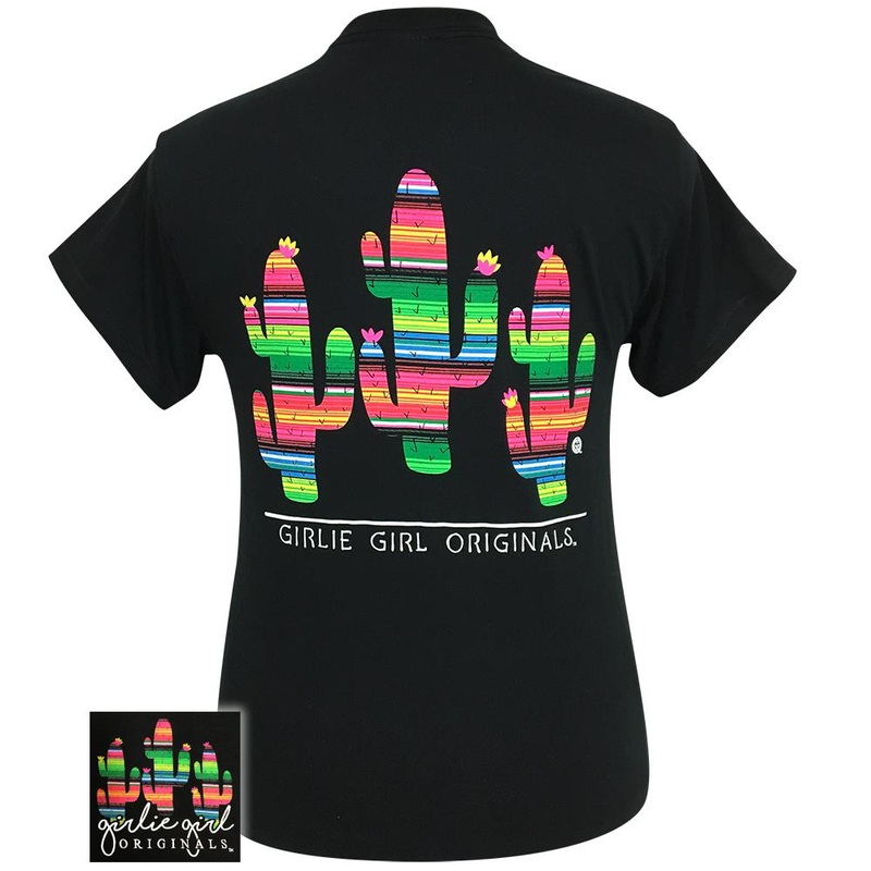 Serape Cactus Black SS|(SS) Black|Black|Adult Small|Adult Medium|Adult Large|Adult X Large|Adult XX Large|Adult XXX Large|Youth Small|Youth Medium|Youth Large|Adult XXXX Large|Adult XXXXX Large
