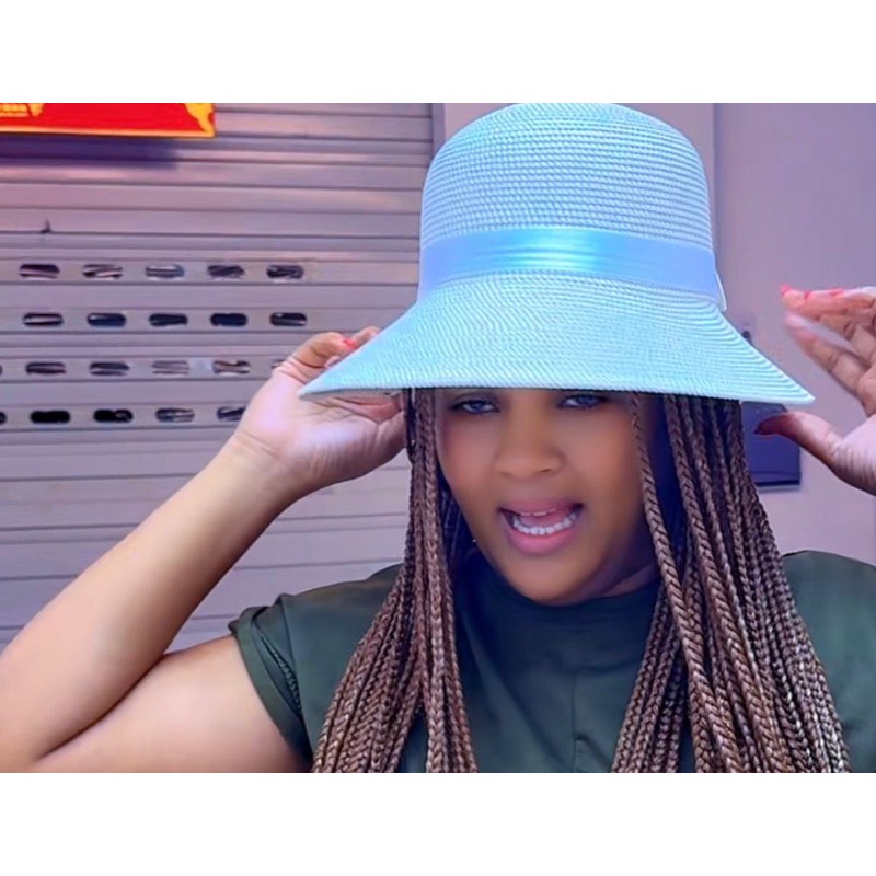 Summer Hats|Blue|Floral|Black