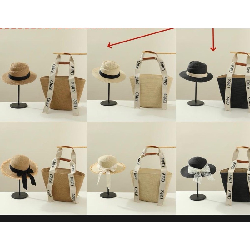 Summer sets|Black Hat|Cream Hat|White Hat