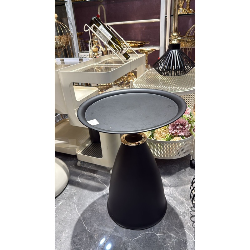 Black and gold metallic