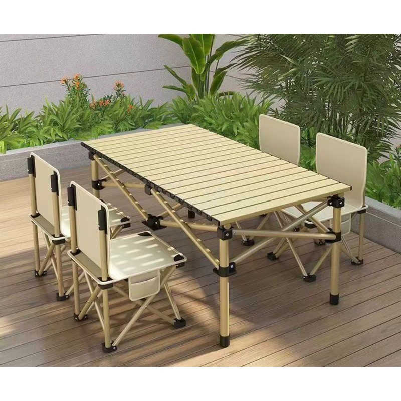 Camping chair and table set