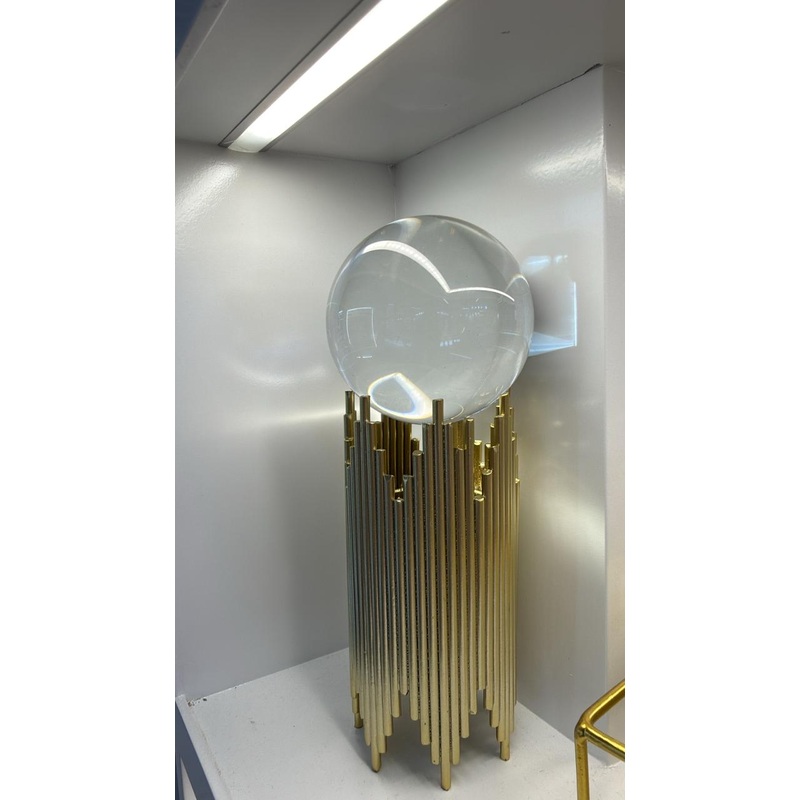 crystal golden decor piece