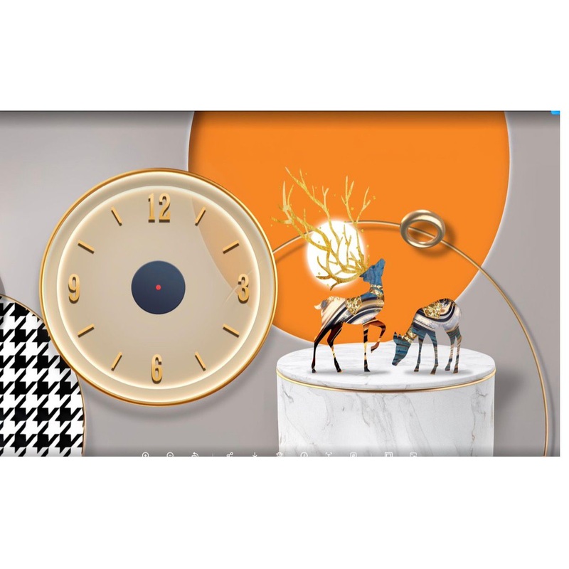 Luxury Art Wall Clock  Modern LED Decor