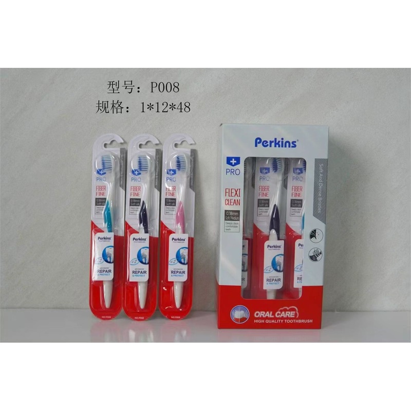 Perkins Flexi Clean Toothbrushes  Pack of 12