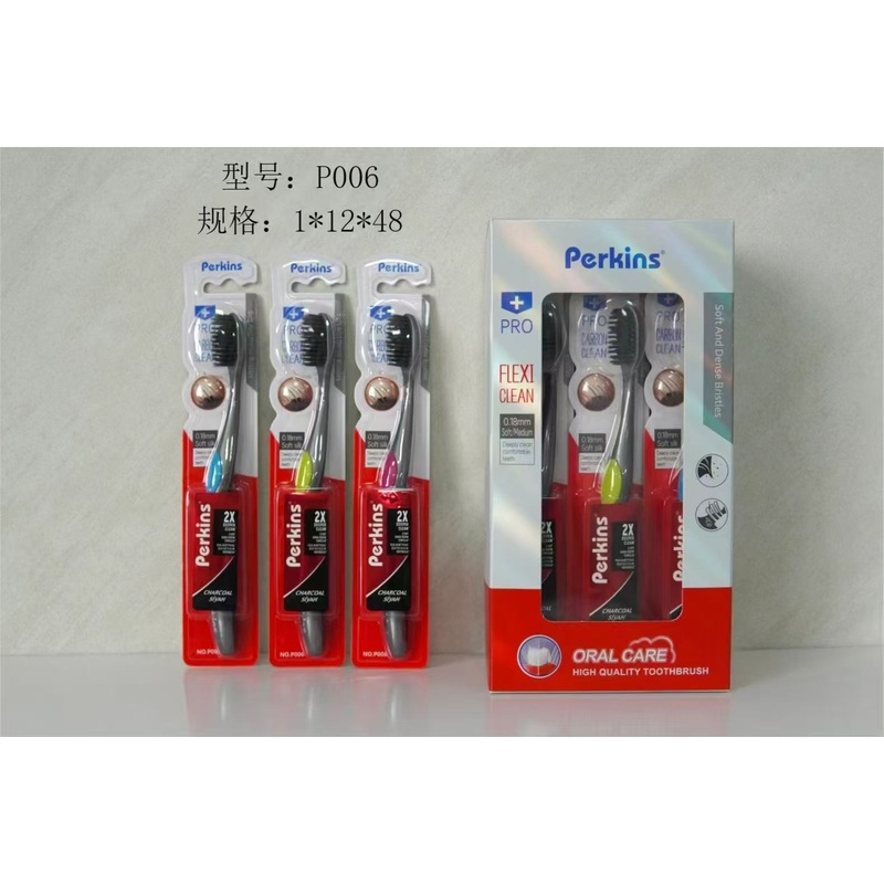 PERKINS P006 PRO Flexi Clean Toothbrush  Triple Pac