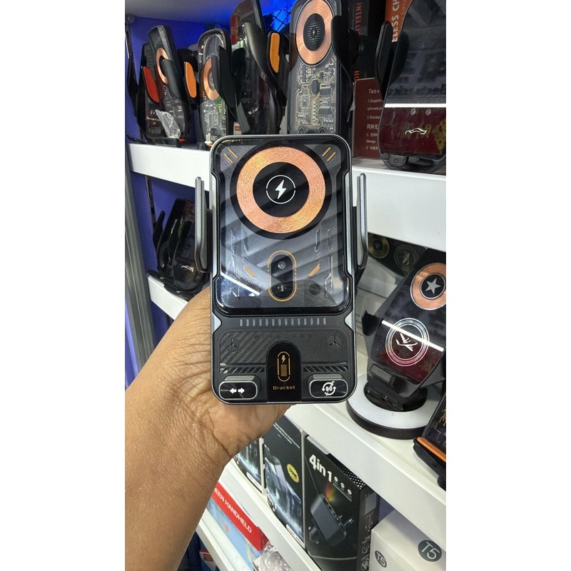Wireless Car Fast Charger  With Smart Bracket