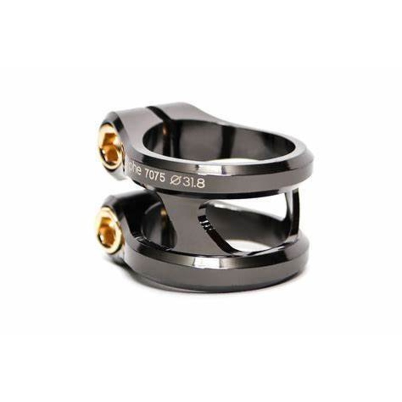 ETHIC SYLPHE DOUBLE CLAMP|BLACK CHROME|BLUE|RED|NEOCHROME|BLACK|GREY|BLACK CHROME /31.8|34.9 OVERSIZED|31.8 STANDARD|BLACK CHROME /31.8