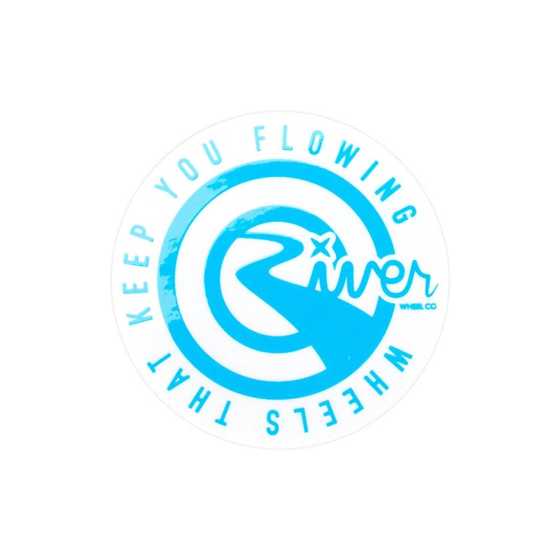 RIVER WHEEL CO. ROUND LARGE STICKER 3 PACK