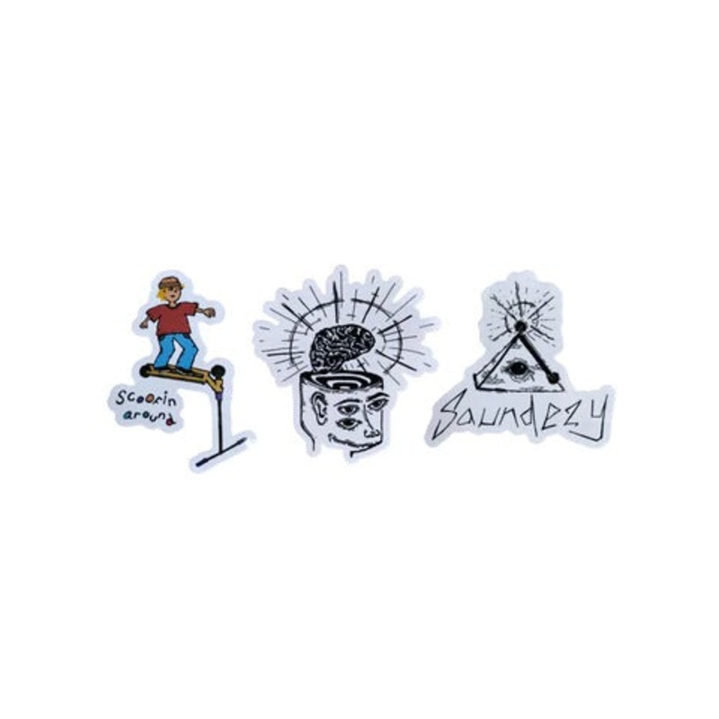2022 SAUNDEZY STICKERS – 3 PACK