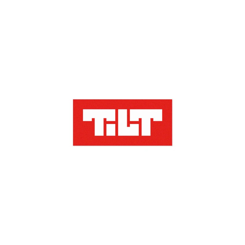 TILT BLOCK LOGO STICKER