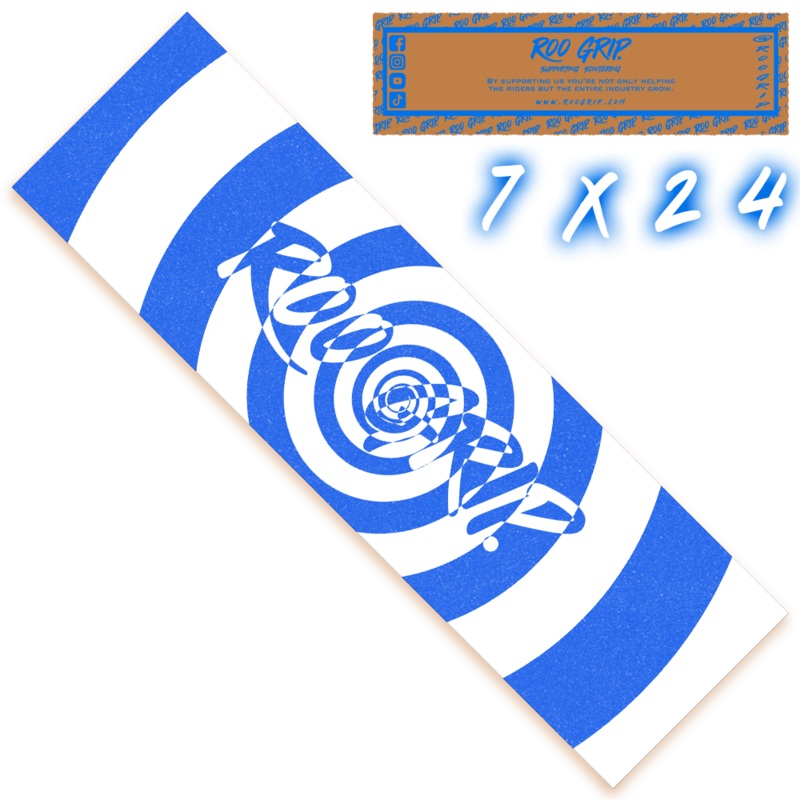 ROO GRIP BLUE HYPNO SCOOTER GRIPTAPE