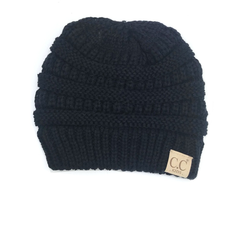 YJ-847 Black Kid Beanie