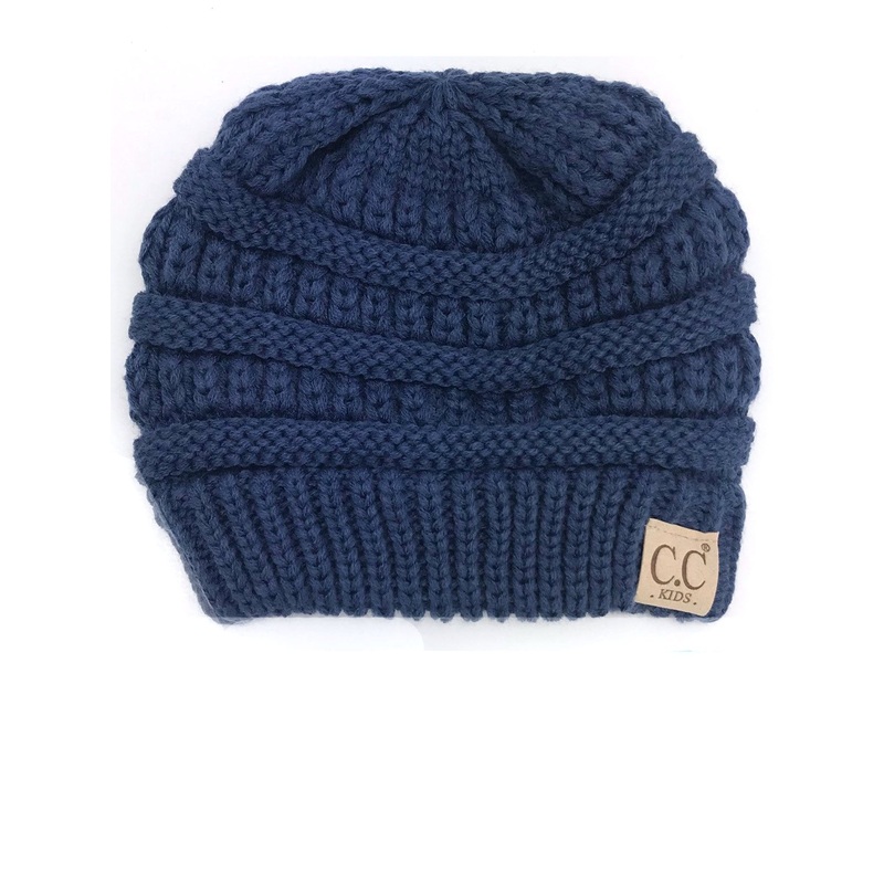 YJ-847 Dark Denim Kid Beanie