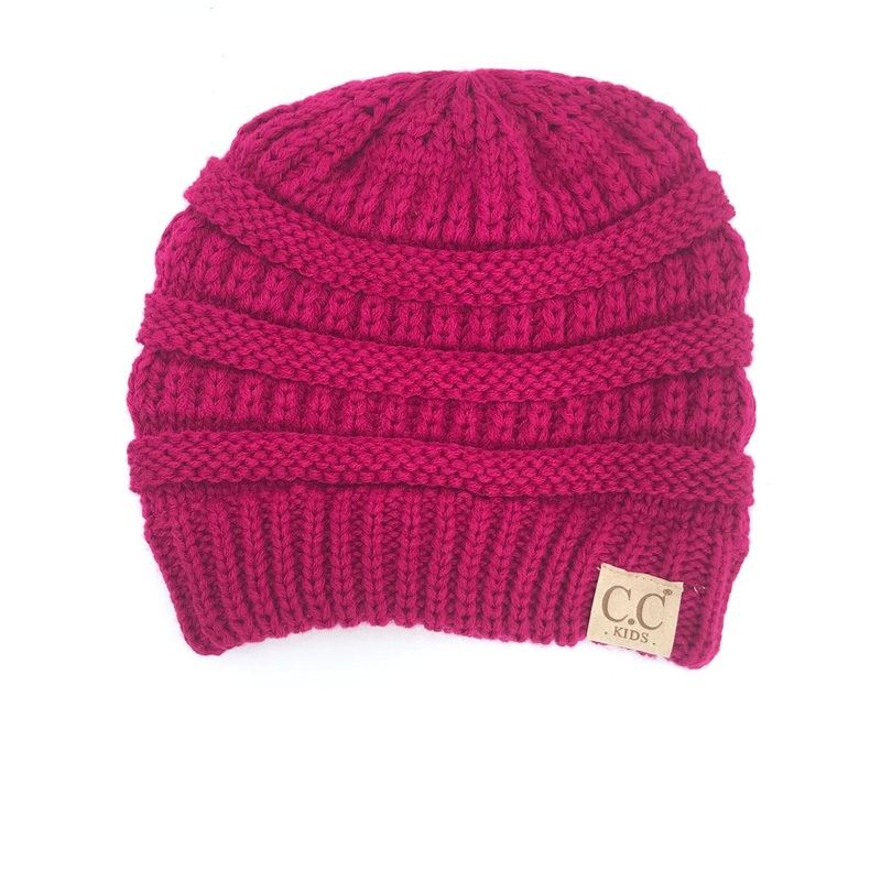 YJ-847 Hot Pink Kid Beanie