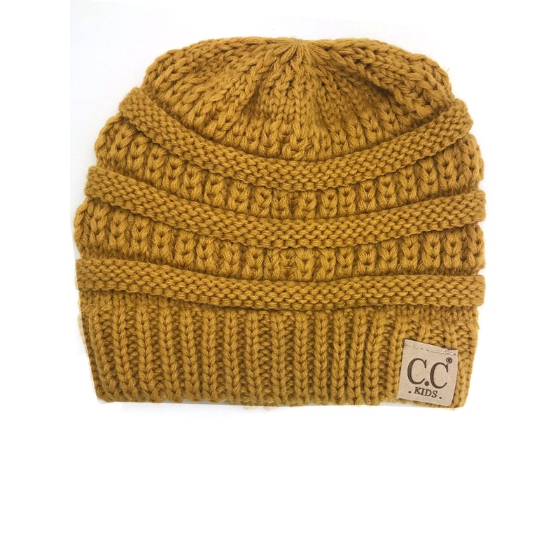 YJ-847 Mustard Kid Beanie