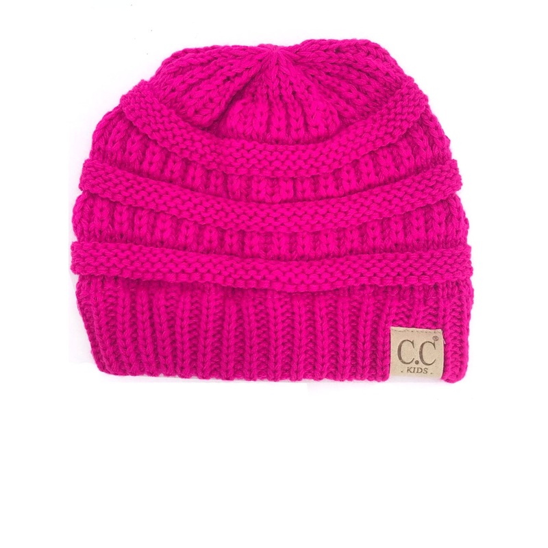YJ-847 Neon Pink Kid Beanie
