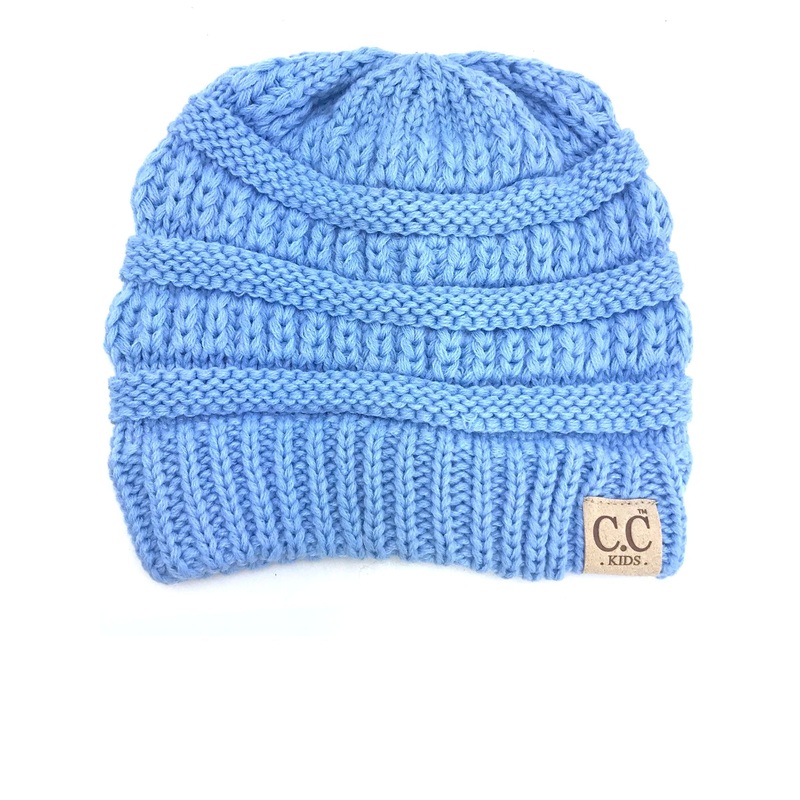 YJ-847 Pale Blue Kid Beanie