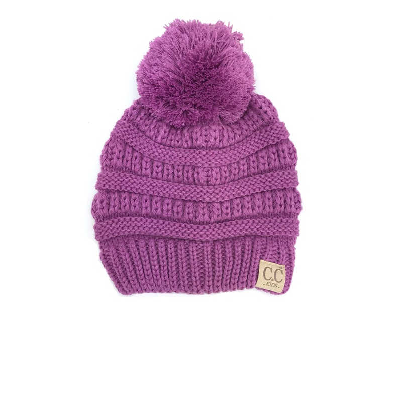 YJ-847 POM New Lavender Kid Beanie