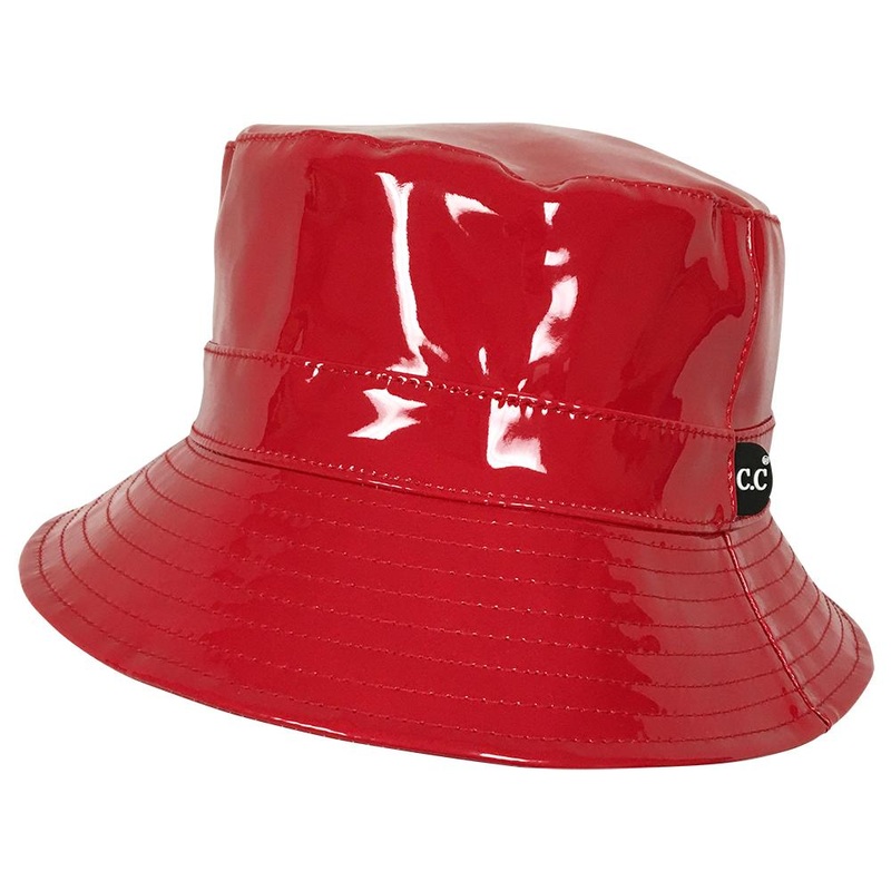 C.C Rain Bucket Hat-Red|Red