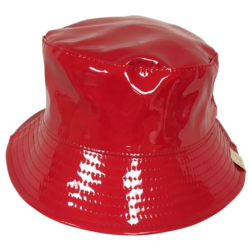 C.C Rain Bucket Hat Youth-Red|Red