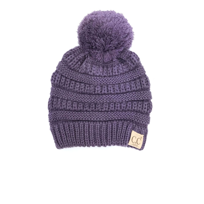 YJ-847 POM Violet Kid Beanie