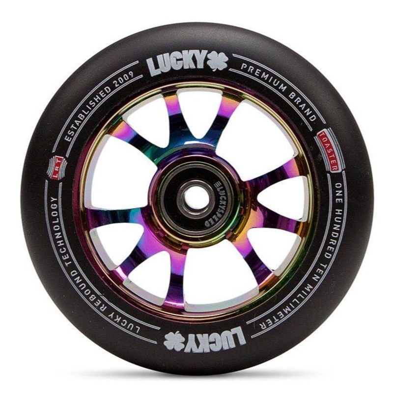 Lucky Toaster Wheel – 110mm|Neo Chrome/Black|Black|Red/Black|Teal/Black|Blue/Black|Neon Blue|Neon Green